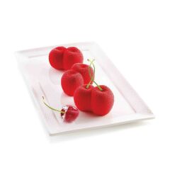 Silikomart Rosso Ciliegia Kiraz Silikon Kek Kalıbı 6'lı