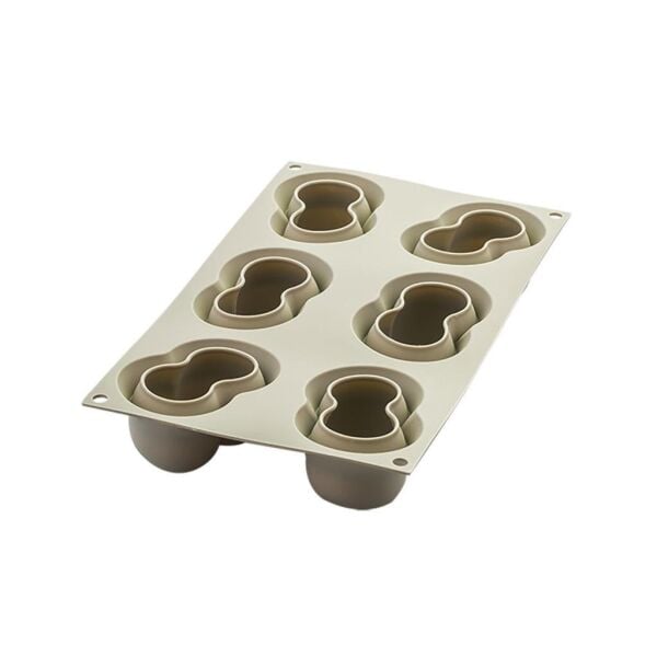 Silikomart Rosso Ciliegia Kiraz Silikon Kek Kalıbı 6'lı - 26.260.13.0065